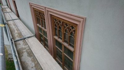 Historische stuckverzierte Fenster