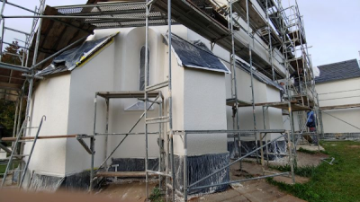 Sanierungsarbeiten- Kirche- Dobia